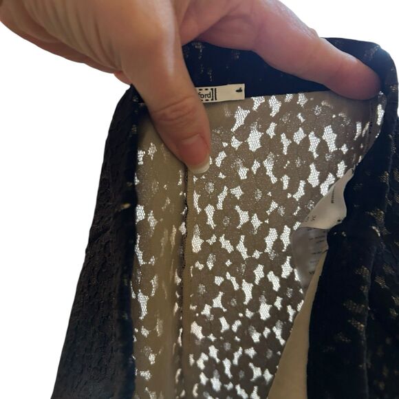 Wolford Black Lace Bonded Trousers Pull On Pants Leggings Pockets Luxury Sz 6 - Picture 7 of 7